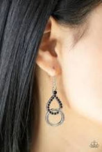 Load image into Gallery viewer, Red Carpet Couture Black Earrings