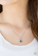 Load image into Gallery viewer, Boho Botanical Blue Necklace