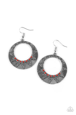 Adobe Dusk Red Earrings