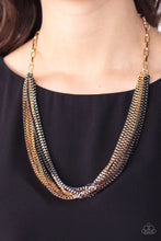 Load image into Gallery viewer, Beat Box Queen Gold Necklace
