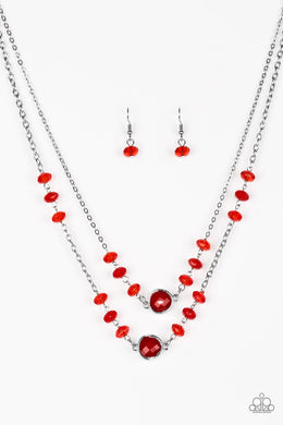 Gala Glow Red Necklace