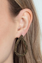 Load image into Gallery viewer, Diva Dust Brass Post Earrings