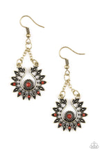 Load image into Gallery viewer, Cancun Can-Can Brass Earrings