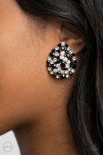 Load image into Gallery viewer, Elite League Black Clip On Earrings