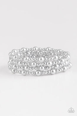 Classic Confidence Silver Coil Bracelet