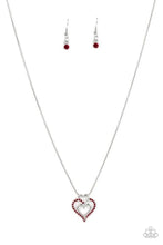 Load image into Gallery viewer, Triple the Beat Red Necklace