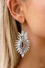 Load image into Gallery viewer, Turn Up the Luxe White Earrings