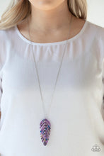 Load image into Gallery viewer, She Quill Be Loved Purple Necklace