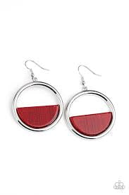 Stuck in Retrograde Red Acrylic Earrings