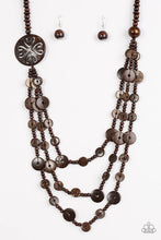 Load image into Gallery viewer, Jungle Jive Brown Wood Necklace