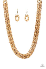 Load image into Gallery viewer, Put It On Ice Brass Acrylic Necklace