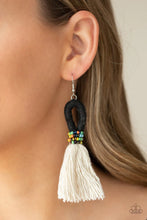 Load image into Gallery viewer, The Dustup Black Tassel Earrings