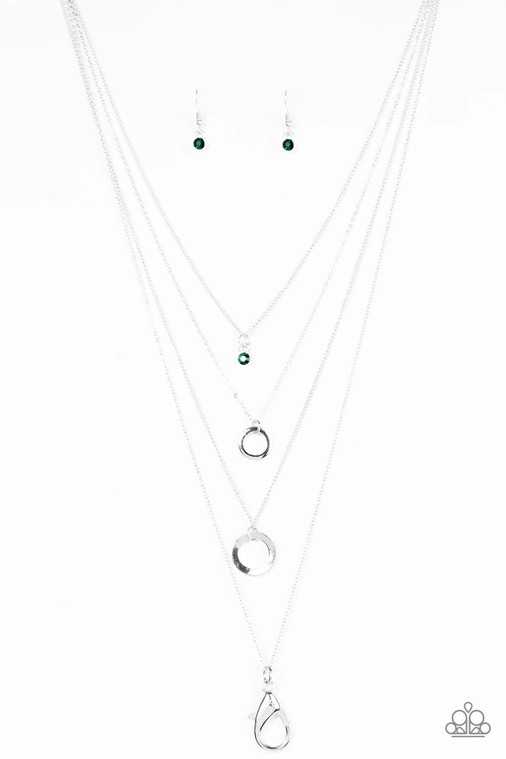 All About Elegance Green Lanyard