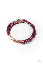 Load image into Gallery viewer, Spiral Dive Purple Coil Bracelet