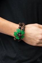 Load image into Gallery viewer, Tropical Flavor Green Wood Bracelet