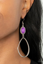 Load image into Gallery viewer, Adventurous Allure Purple Earrings