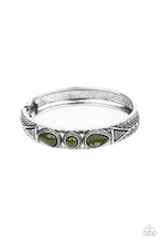 Load image into Gallery viewer, Radiant Ruins Green Hinged Bracelet