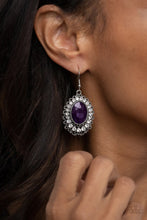 Load image into Gallery viewer, Glacial Gardens Purple Earrings