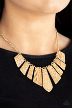 Load image into Gallery viewer, Texture Tigress Gold Necklace