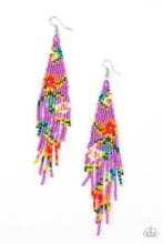 Load image into Gallery viewer, Beaded Gardens Purple Seed Bead Earrings