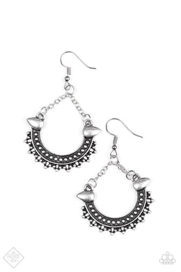 Boots and Bourbon Silver Earrings