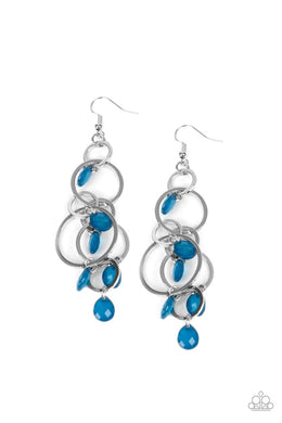 Dizzyingly Dreamy Blue Earrings