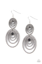 Load image into Gallery viewer, Cosmic Twirl Black Earrings