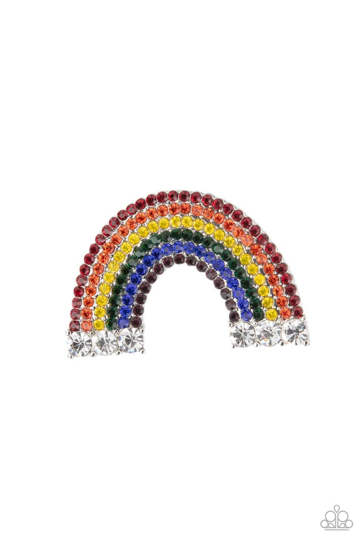Somewhere Over the Rhinestone Rainbow Multi Hair Clip