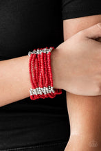 Load image into Gallery viewer, Outback Odyssey Red Seed Bead Bracelet