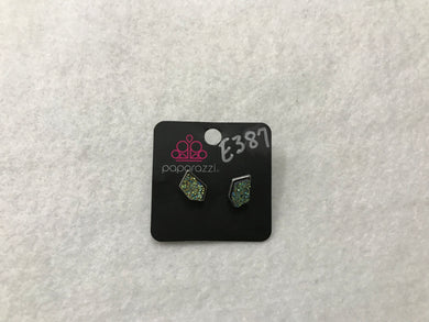 Starlet Shimmer Pave Green Earrings #387
