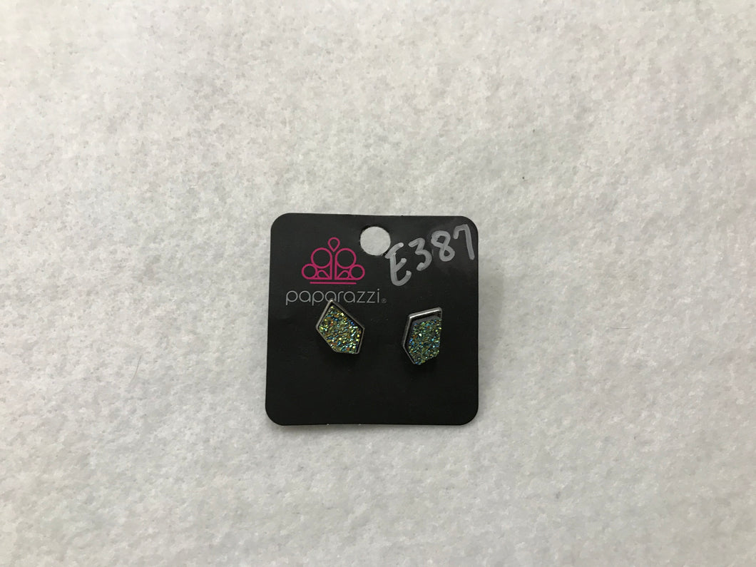 Starlet Shimmer Pave Green Earrings #387