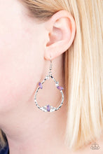 Load image into Gallery viewer, Lotus Ice Purple Earrings