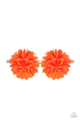 Neatly Neon Orange Hair Clips