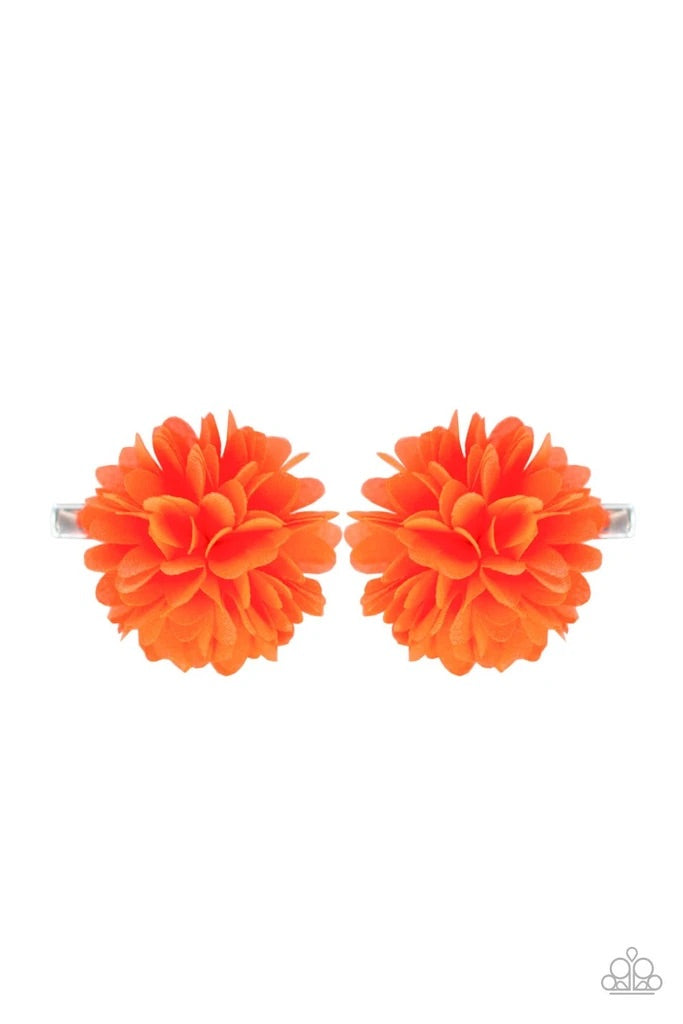 Neatly Neon Orange Hair Clips