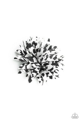 Splattered Splendor Black/White Hair Clip