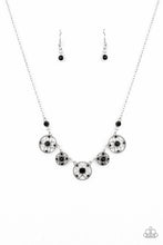 Load image into Gallery viewer, Floral Florescence Black Necklace
