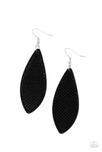 Load image into Gallery viewer, Surf Scene Black Wood Earrings