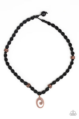 Surfer Spiral Copper Urban Necklace