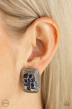 Load image into Gallery viewer, Darling Dazzle Blue Clip On Earrings