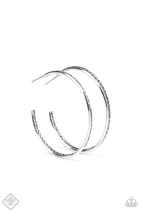 Texture Tempo Silver Earrings
