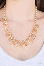 Load image into Gallery viewer, Geo Down in History Gold Necklace