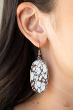 Load image into Gallery viewer, Stone Sculptures Brown Earrings
