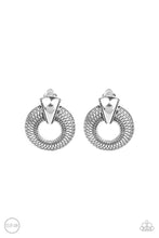 Load image into Gallery viewer, Industrial Innovator Silver Clip On Earrings