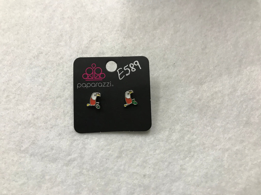 Starlet Shimmer Toucan Post Earrings #589