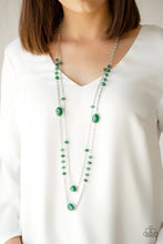 Load image into Gallery viewer, Dazzle the Crowd Green Necklace