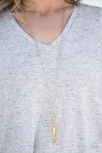 Load image into Gallery viewer, Keep a Sharp Lookout Gold Necklace