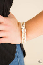 Load image into Gallery viewer, Stone Paradise White Coil Bracelet