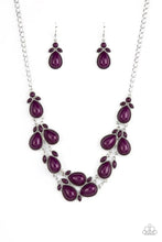 Load image into Gallery viewer, Botanical Banquet Purple Necklace