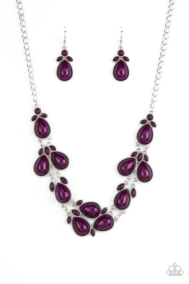 Botanical Banquet Purple Necklace