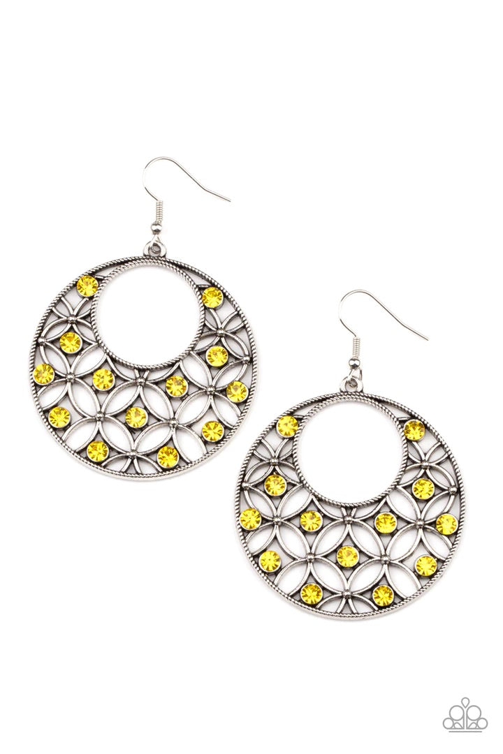Garden Garnish Yellow Earrings
